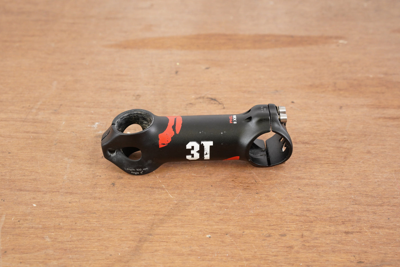 3T ARX II Team 100mm ±6 Degree Alloy Road Stem 127g 1 1/8" 31.8mm