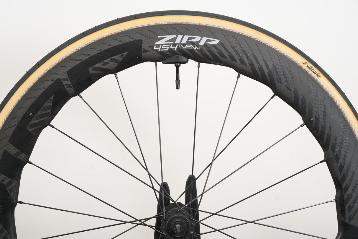 Zipp 454 NSW ZR1 Carbon Tubeless Clincher Disc Brake Wheelset 11 speed