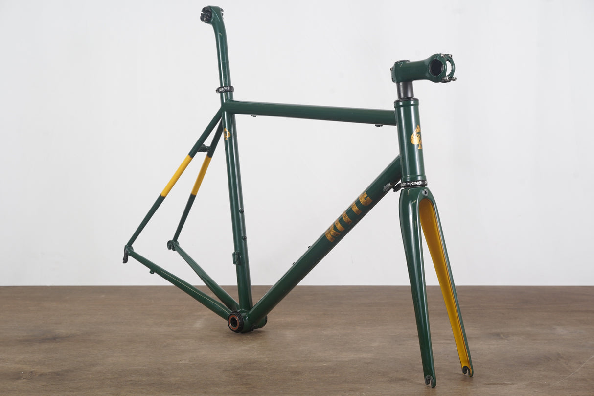 56cm Ritte Snob Stainless Steel Rim Brake Road Frameset + ENVE Stem Seatpost