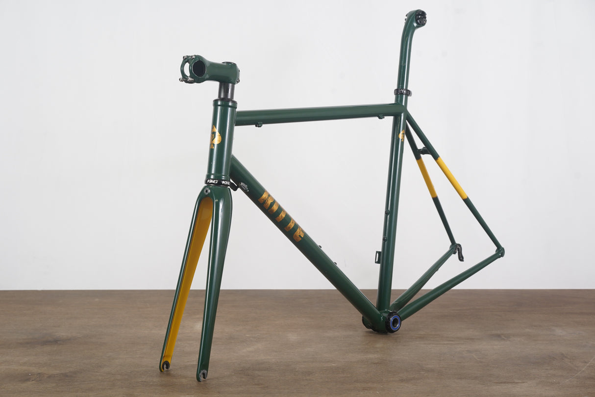 56cm Ritte Snob Stainless Steel Rim Brake Road Frameset + ENVE Stem Seatpost