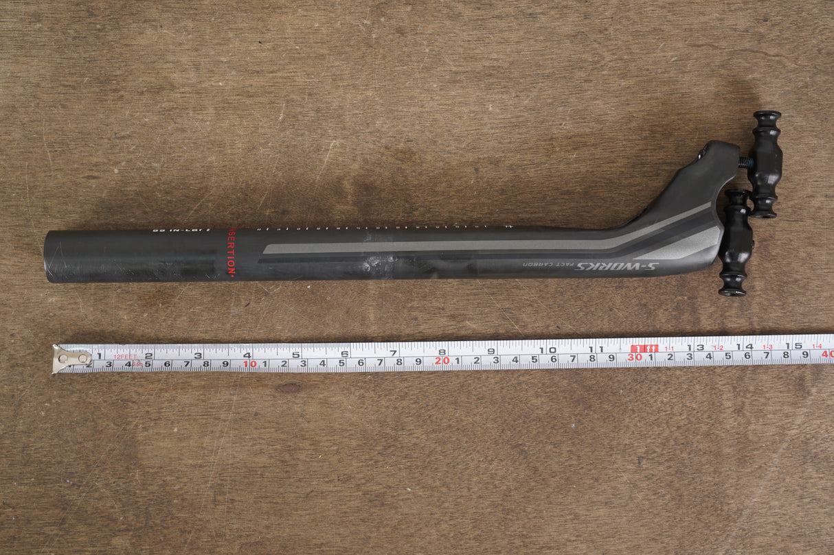27.2mm Specialized S-WORKS FACT Carbon Setback Road Seatpost