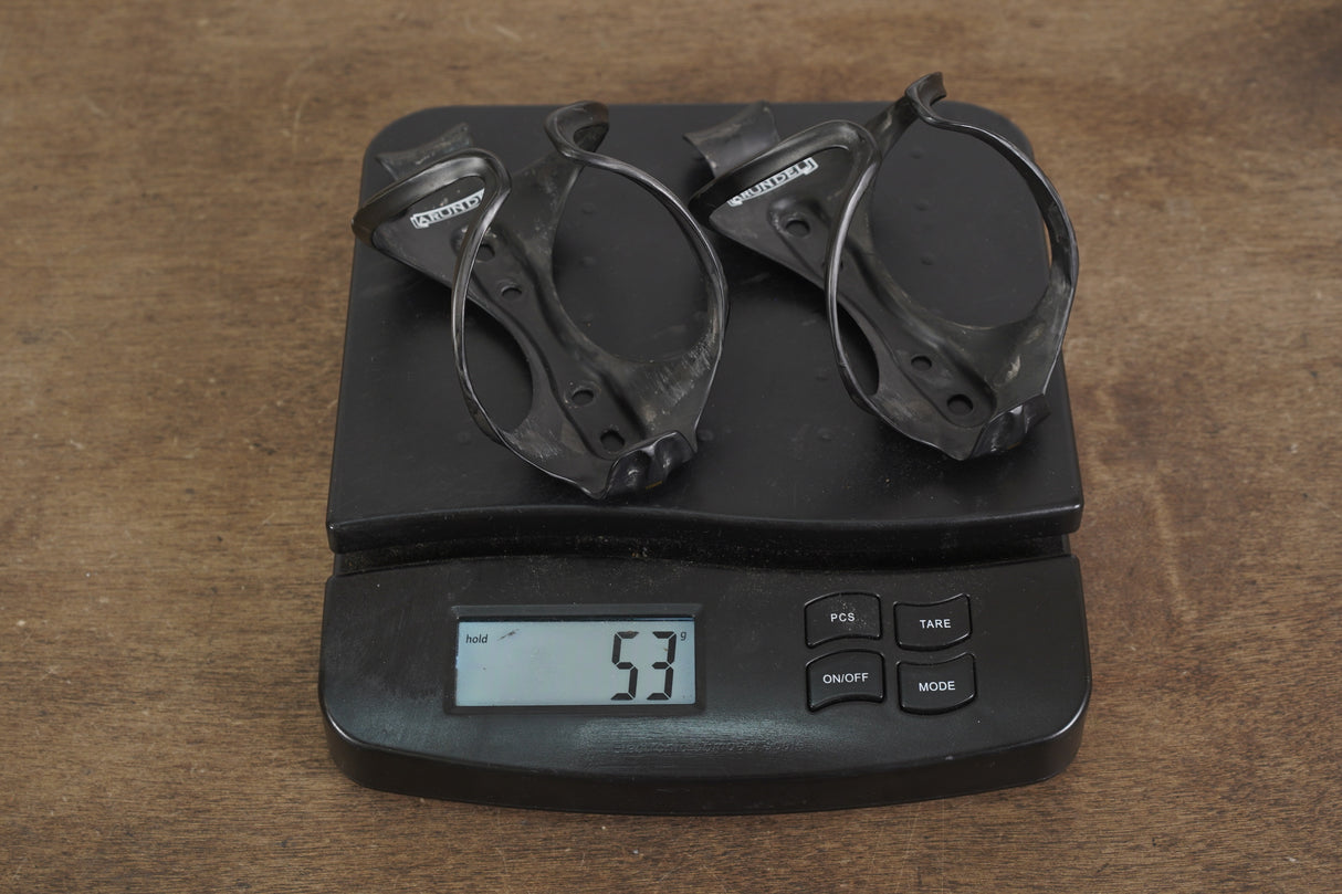 (2) Arundel Mandible Carbon Water Bottle Cages 53g