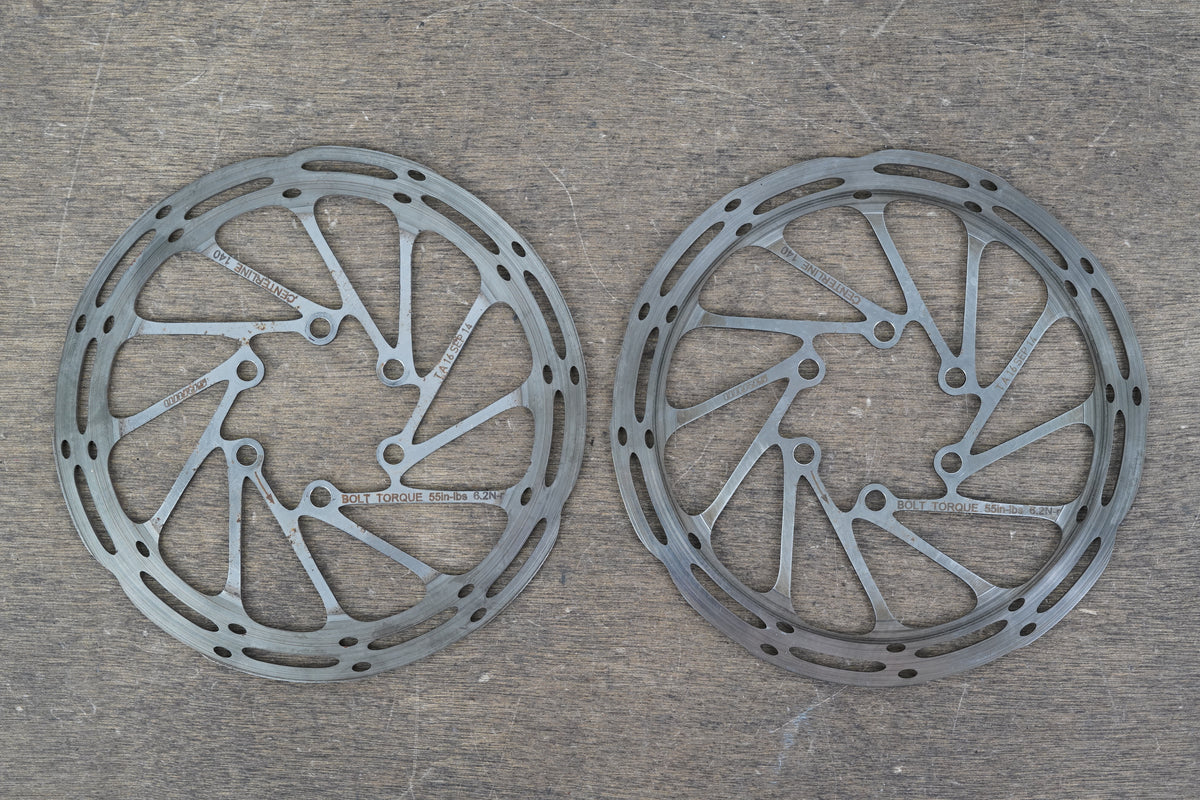 (2) 140mm SRAM CenterLine 6-Bolt Disc Brake Rotors Road Gravel CX
