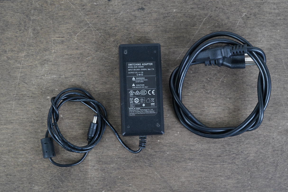 Generic Wahoo Charger SUN-1200500 12V 5A AC/DC Power Supply Adapter