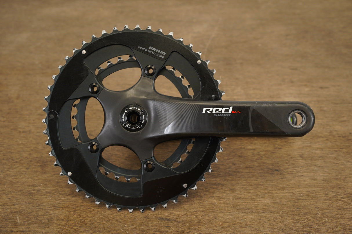 172.5mm 50/34T BB30 SRAM Red 22 Carbon Road Crankset