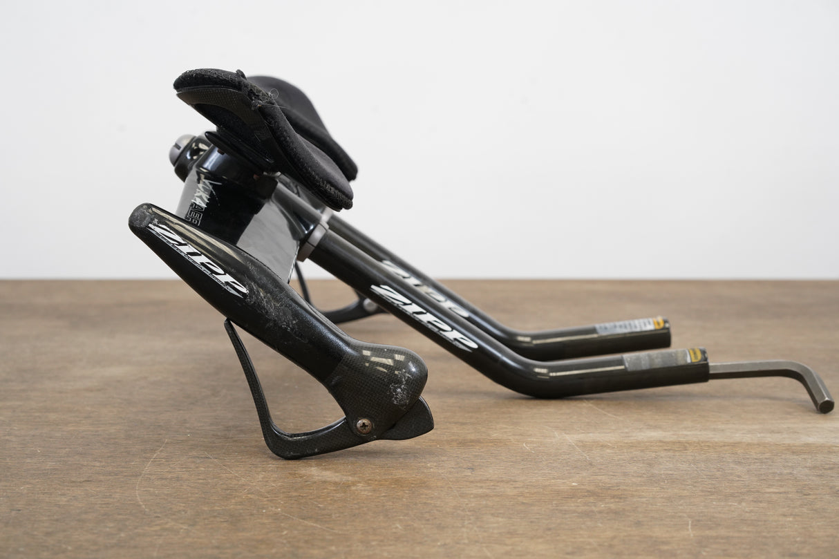 40cm Zipp Vuka Aero Carbon Aero TT Handlebar + Extensions TT Triathlon 31.8mm