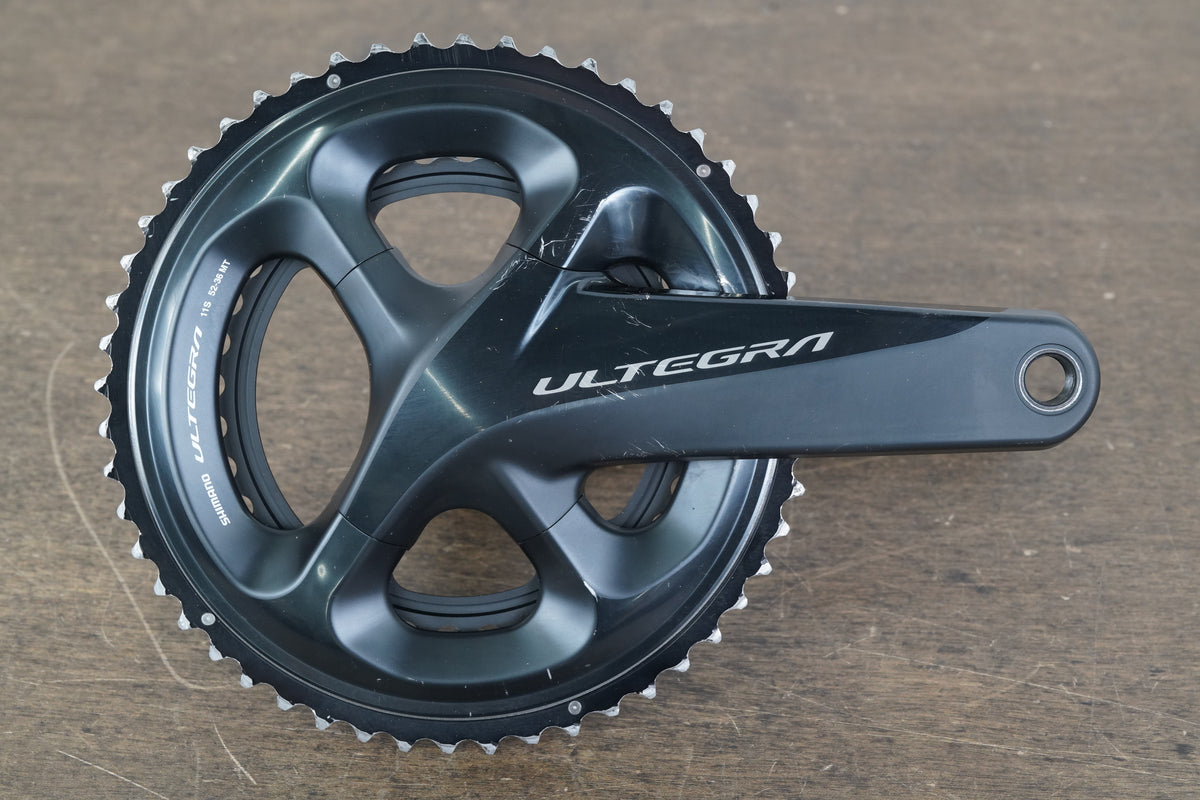 170mm 52/36T Shimano Ultegra FC-R8000 11 Speed Crankset 8000 684g