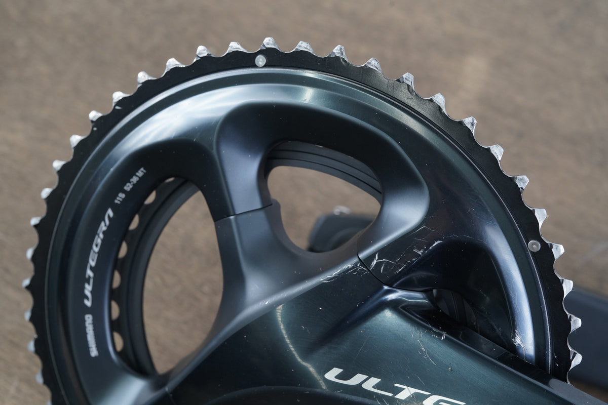 170mm 52/36T Shimano Ultegra FC-R8000 11 Speed Crankset 8000 684g