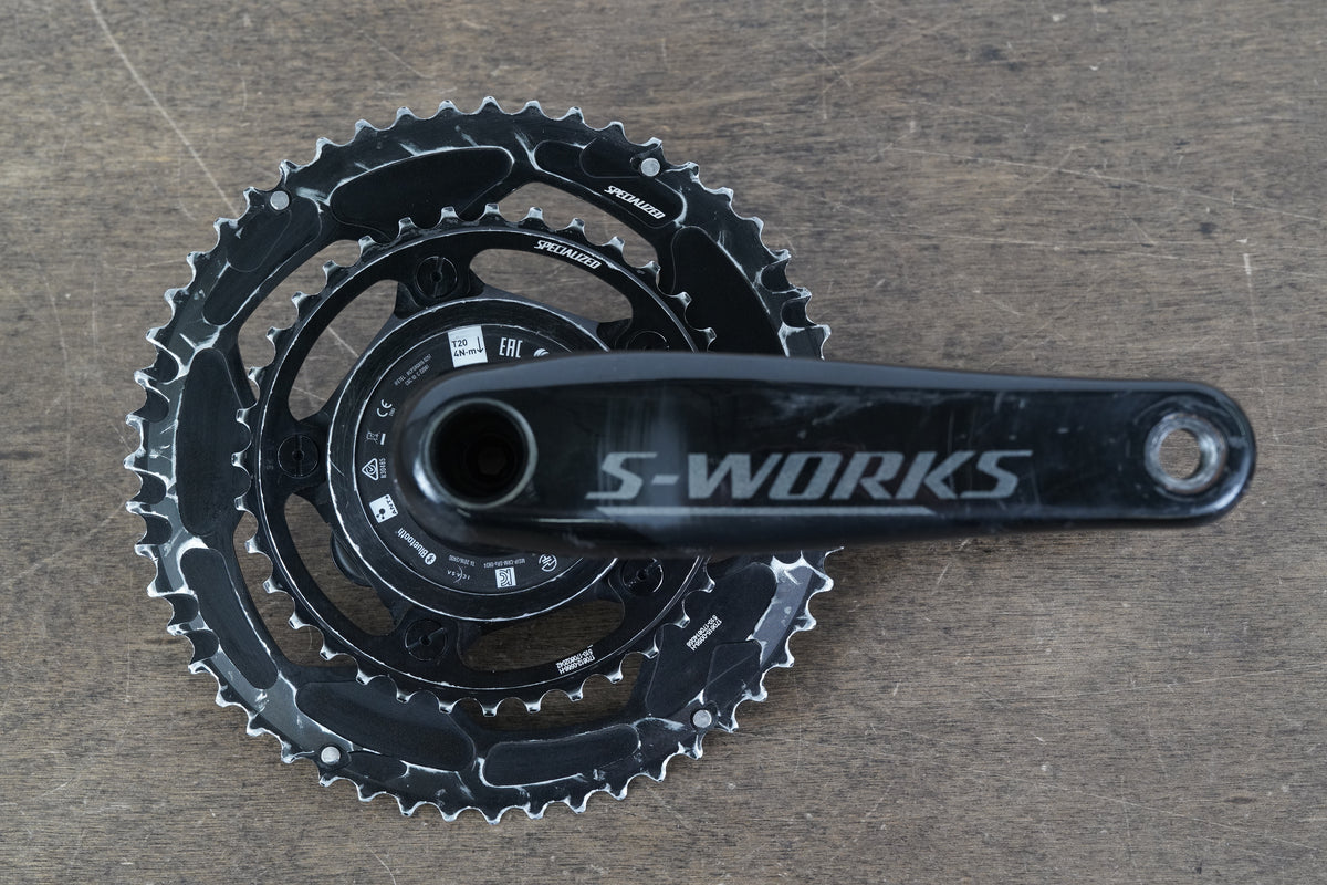 175mm 52/36T Specialized S-WORKS Quarq DZero Power Meter Carbon Crankset 663g