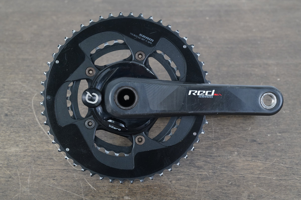 172.5mm 52/36T GXP SRAM Red Quarq DZero Power Meter Crankset 750g
