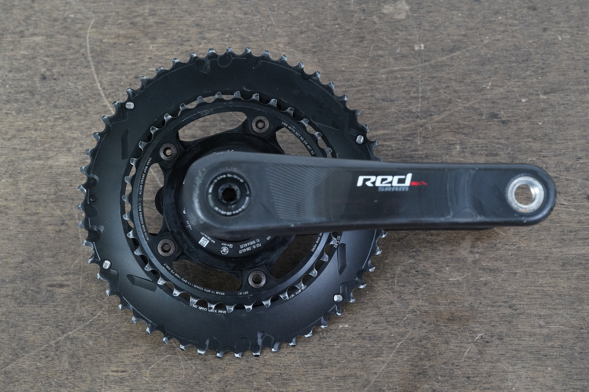 172.5mm 52/36T GXP SRAM Red Quarq DZero Power Meter Crankset 750g