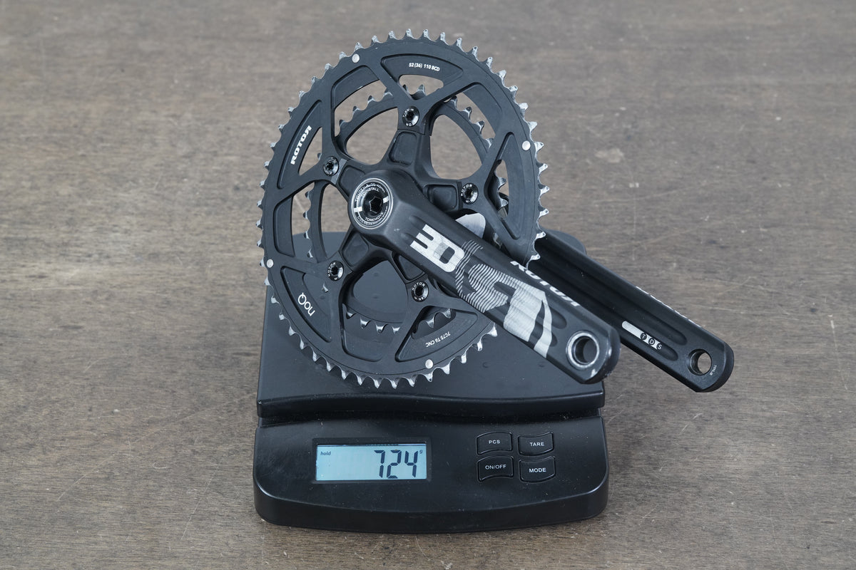 170mm 52/36T BB30 Rotor 3D Road Crankset 724g