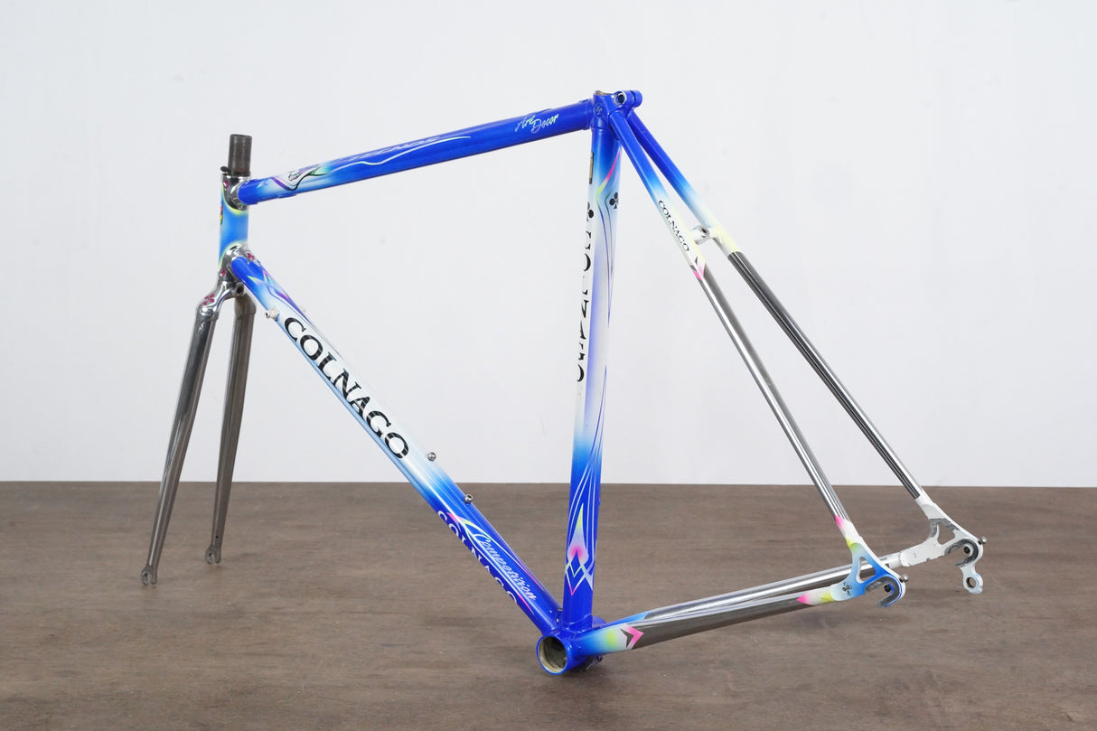 54cm Colnago Tecnos Art Decor Steel Rim Brake Road Frame
