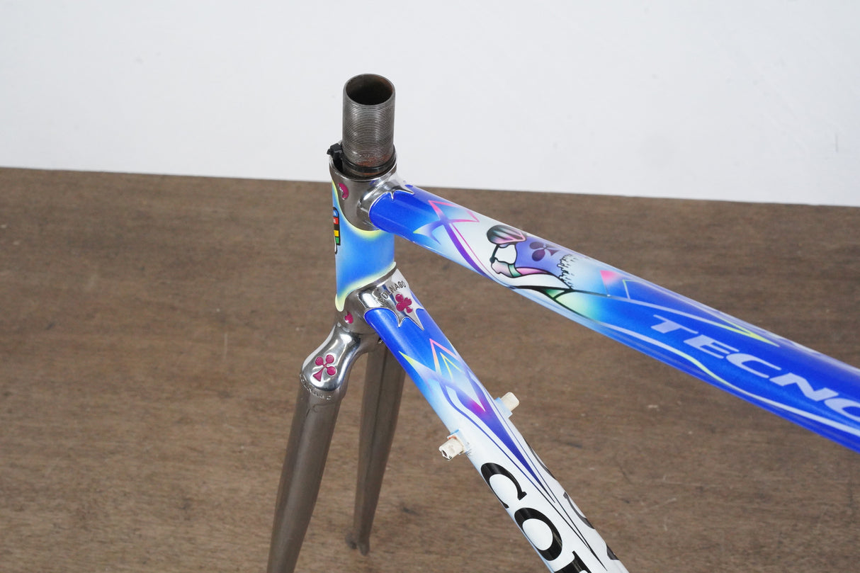 54cm Colnago Tecnos Art Decor Steel Rim Brake Road Frame