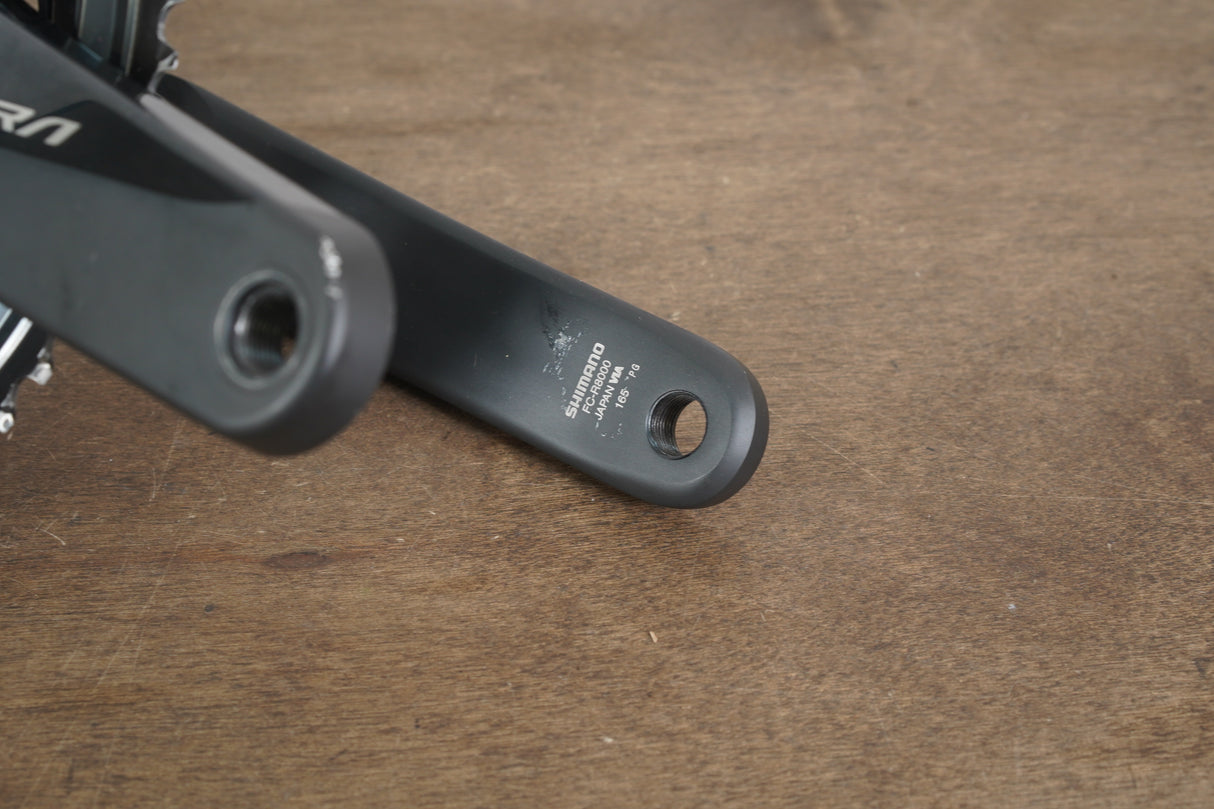 165mm 52/36T Shimano Ultegra FC-R8000 11 Speed Crankset 8000