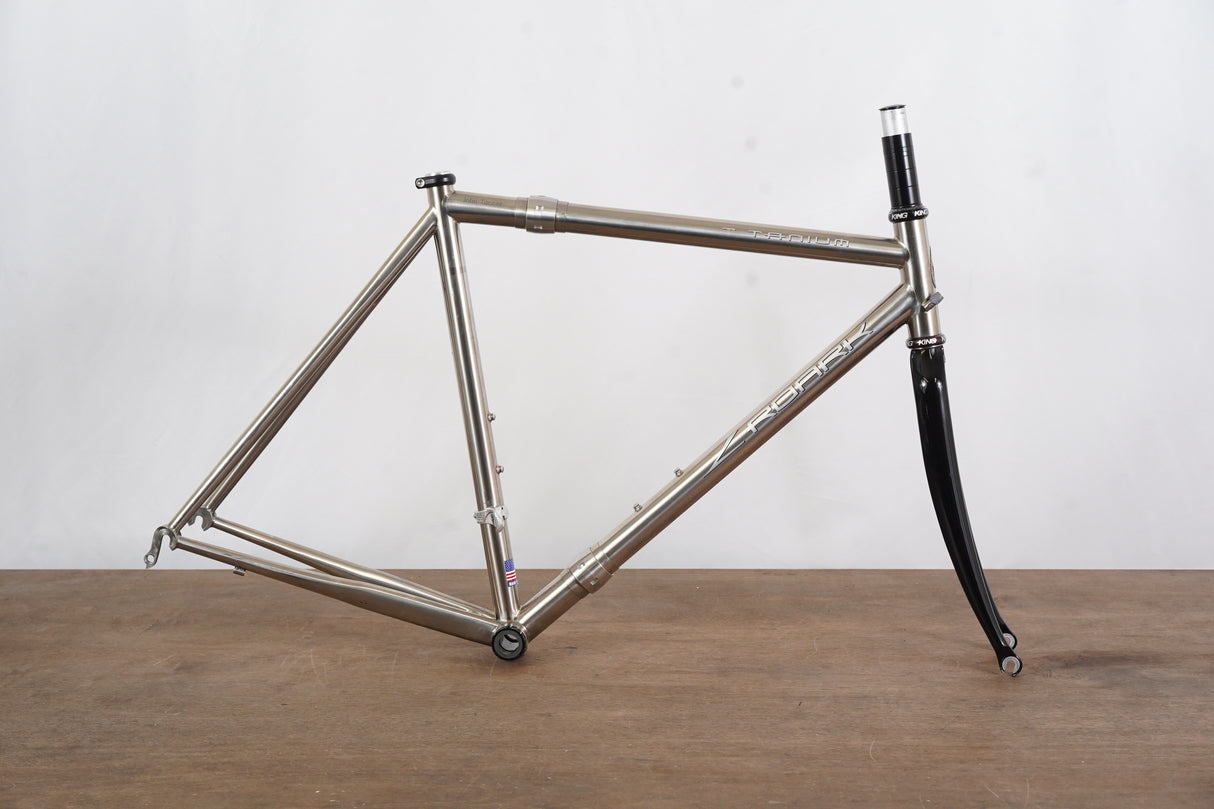 54cm Roark Titanium Coupler Travel Chris King Rim Brake Road Frameset