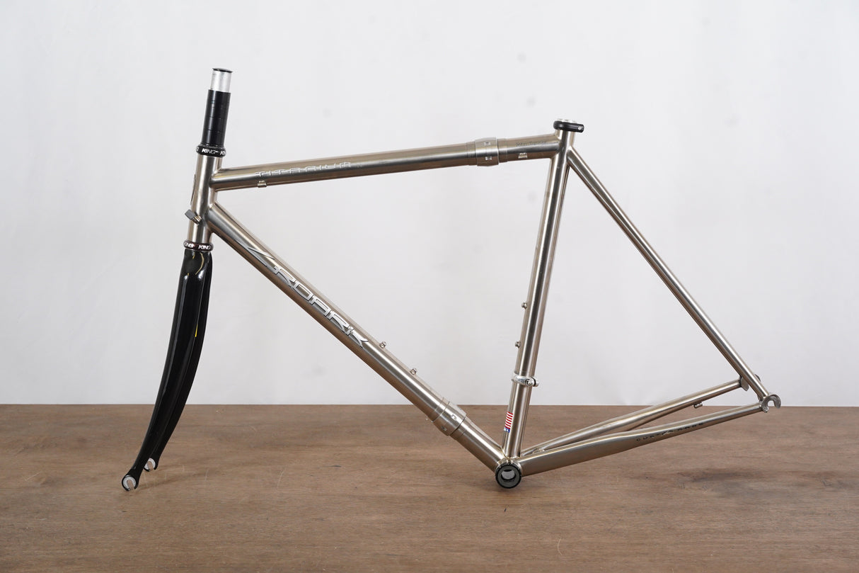 54cm Roark Titanium Coupler Travel Chris King Rim Brake Road Frameset