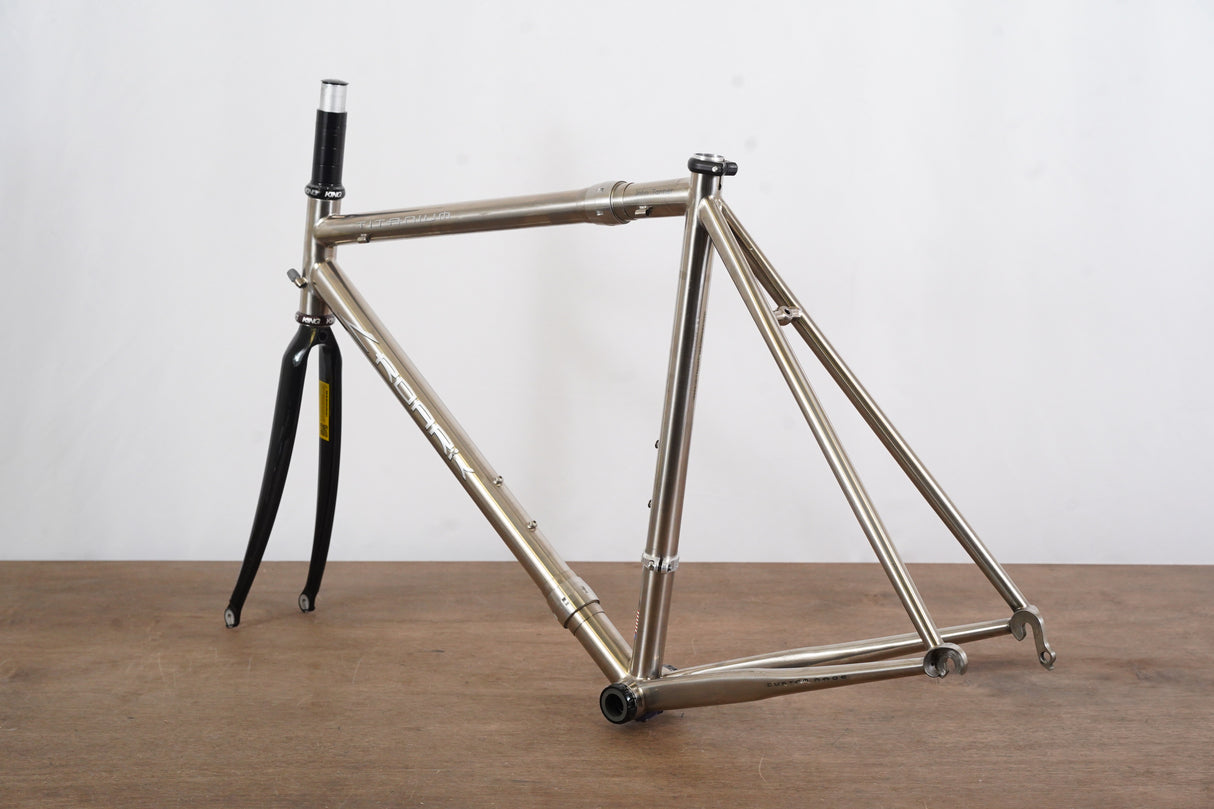 54cm Roark Titanium Coupler Travel Chris King Rim Brake Road Frameset