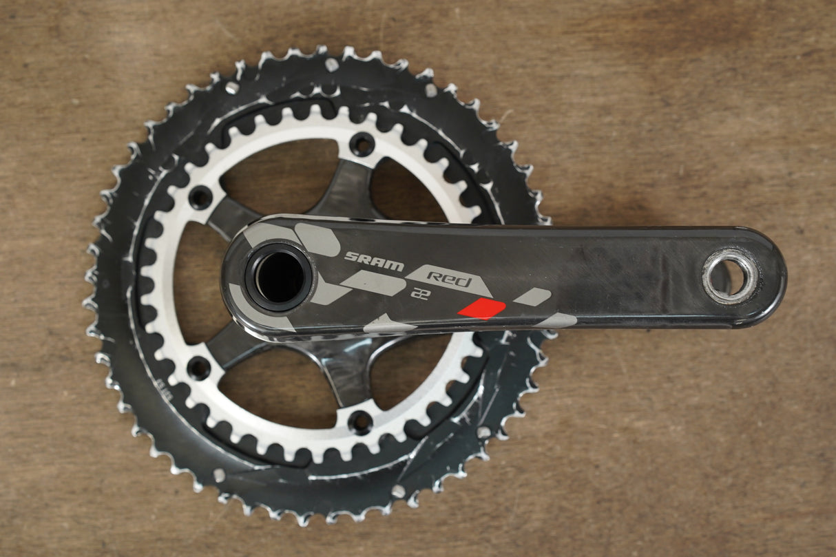 165mm 53/38T BB30 SRAM Red 22 Carbon Crankset