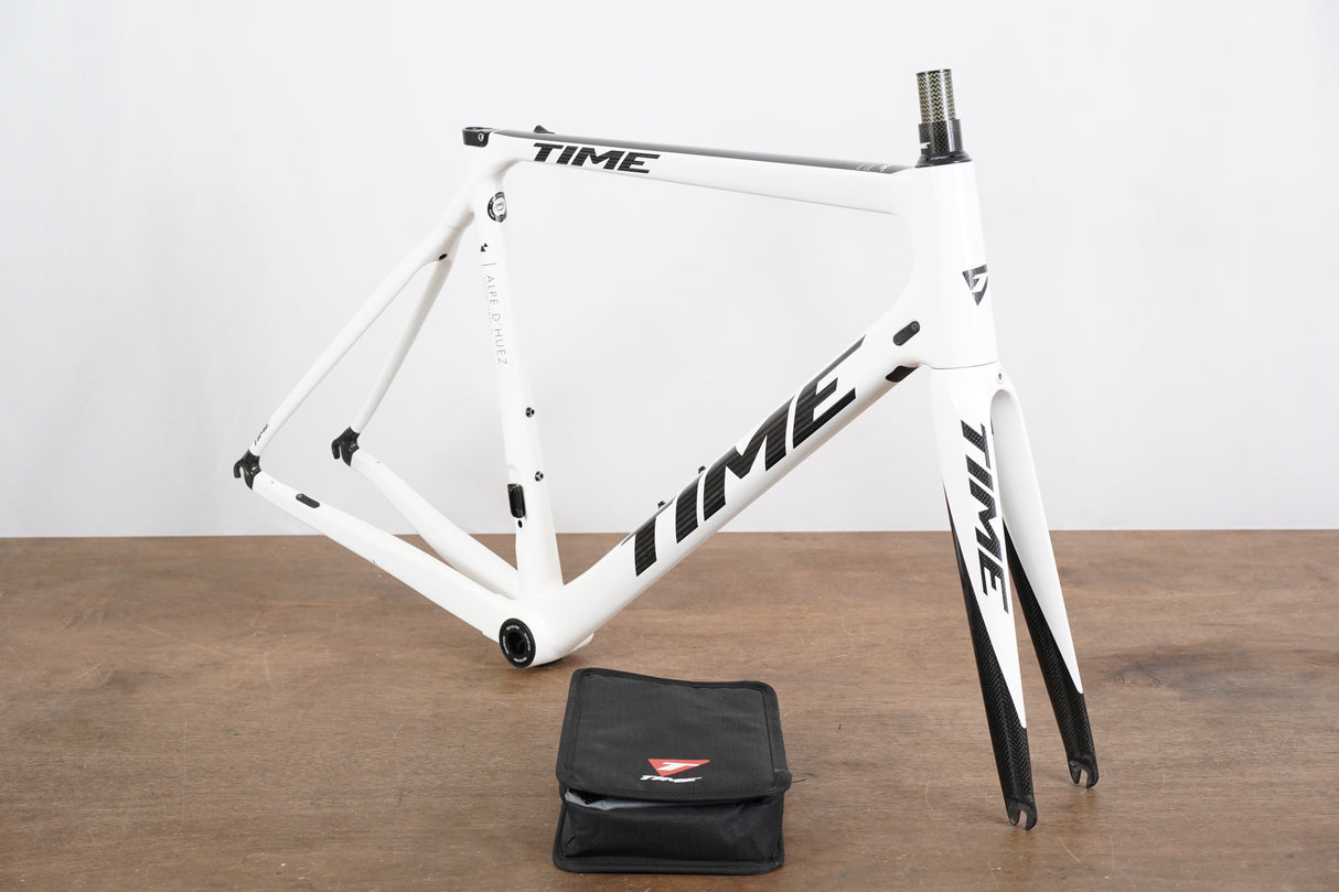 M (56cm) Time Alpe d'Huez 21 Carbon Rim Brake Road Frameset + Stem