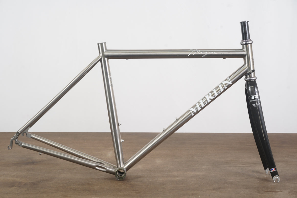 55.5cm Merlin Magia Reynolds Titanium Rim Brake Frameset