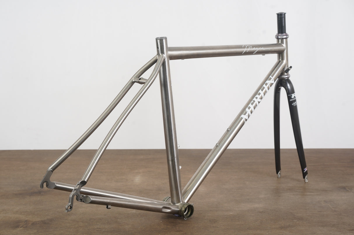 55.5cm Merlin Magia Reynolds Titanium Rim Brake Frameset