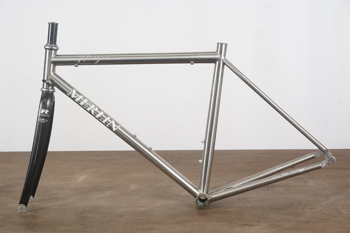 55.5cm Merlin Magia Reynolds Titanium Rim Brake Frameset