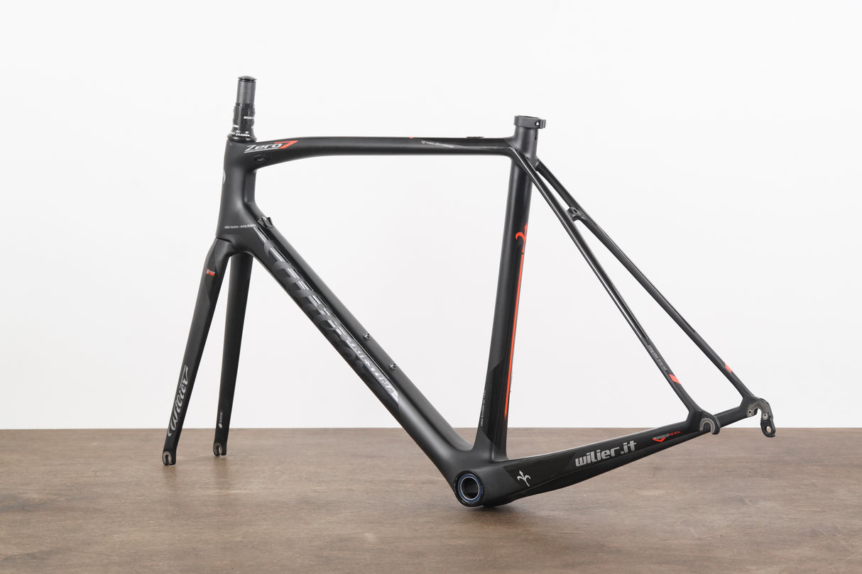 L (Large) Wilier Triestina Zero 7 Carbon Rim Brake Road Frameset Zero.7