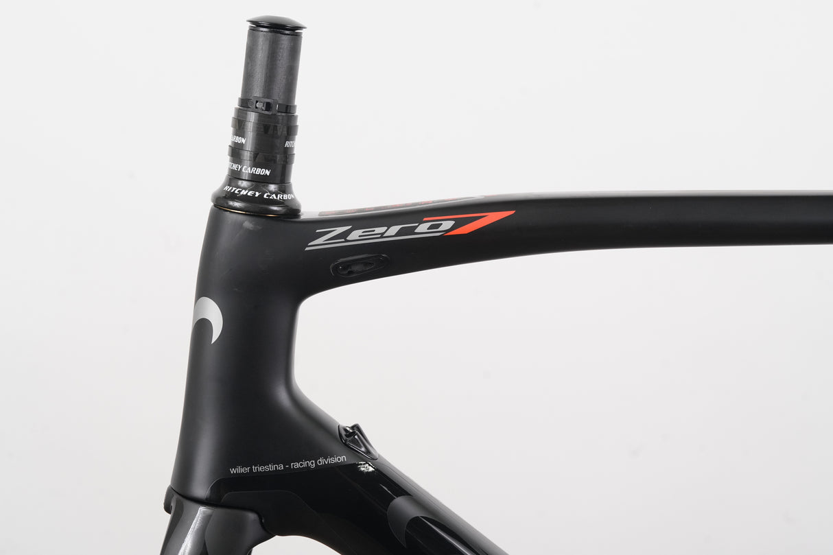 L (Large) Wilier Triestina Zero 7 Carbon Rim Brake Road Frameset Zero.7
