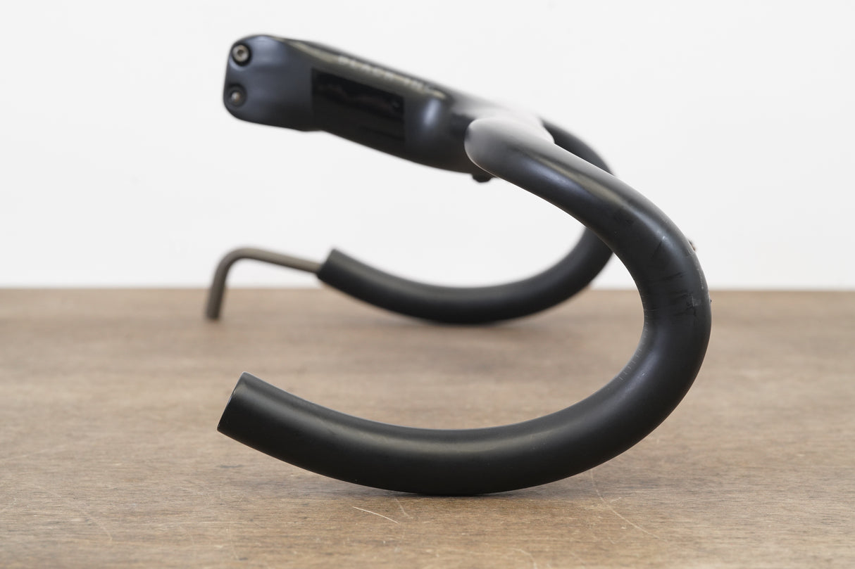 38cm 110mm -6 Degree Black Inc. Carbon Barstem Handlebar + Mount 1 1/8"