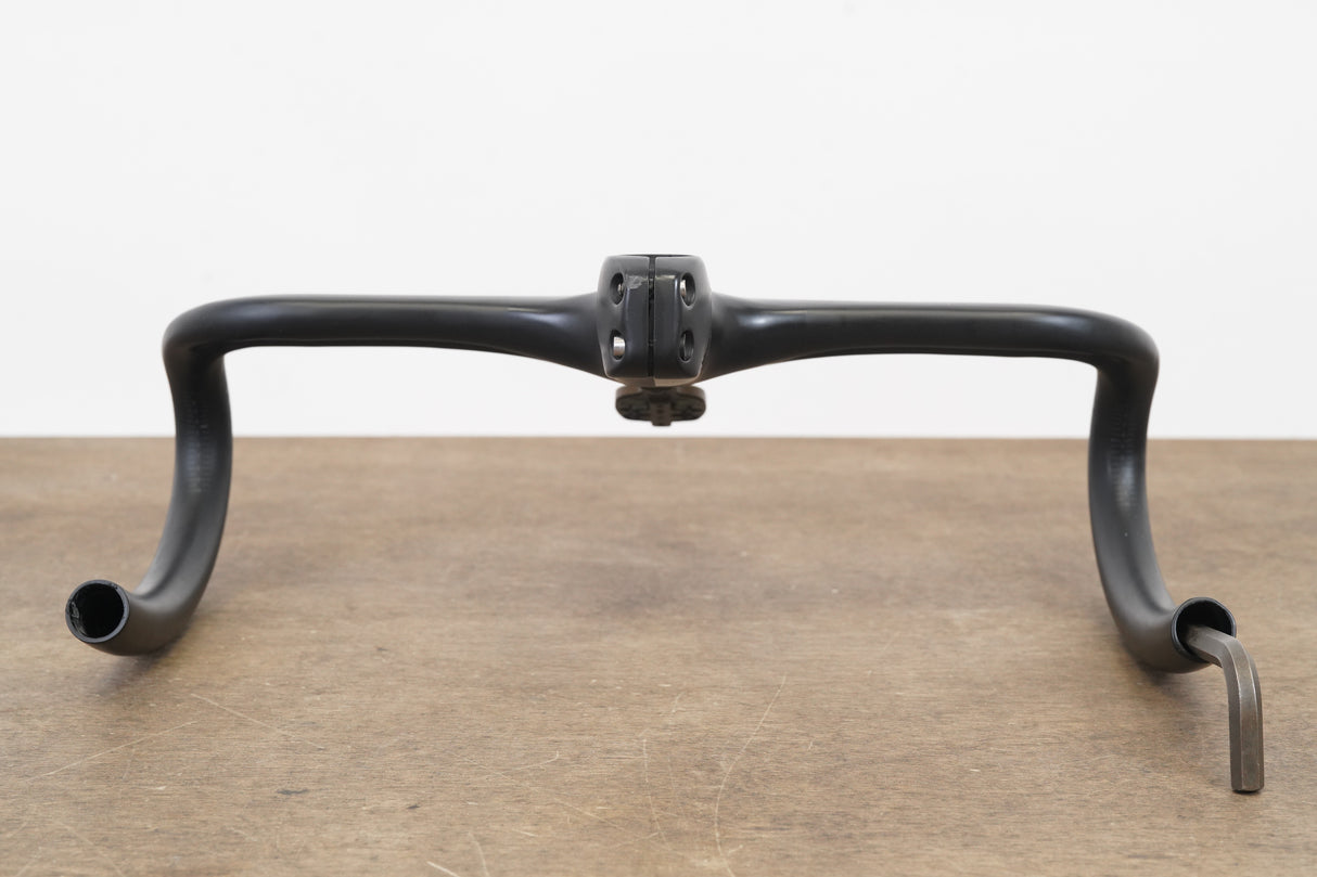38cm 110mm -6 Degree Black Inc. Carbon Barstem Handlebar + Mount 1 1/8"