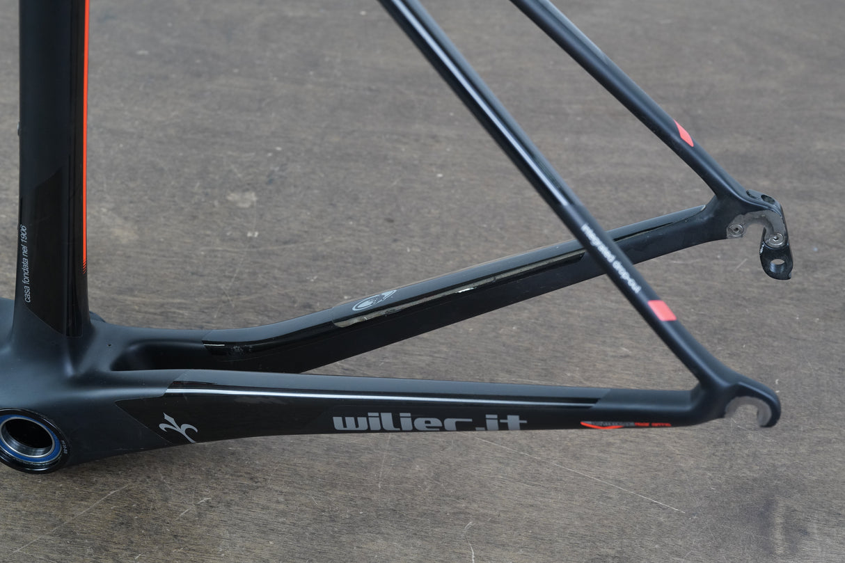 L (Large) Wilier Triestina Zero 7 Carbon Rim Brake Road Frameset Zero.7