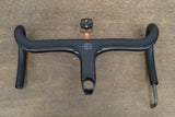 38cm 110mm -6 Degree Black Inc. Carbon Barstem Handlebar + Mount 1 1/8"