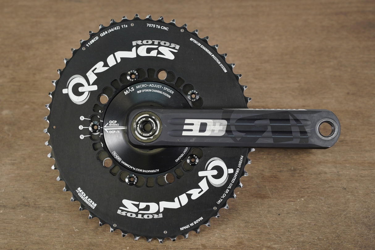 172.5mm 54/42T BB30 Rotor 3D+ INPower 11 Speed Road Crankset 3D