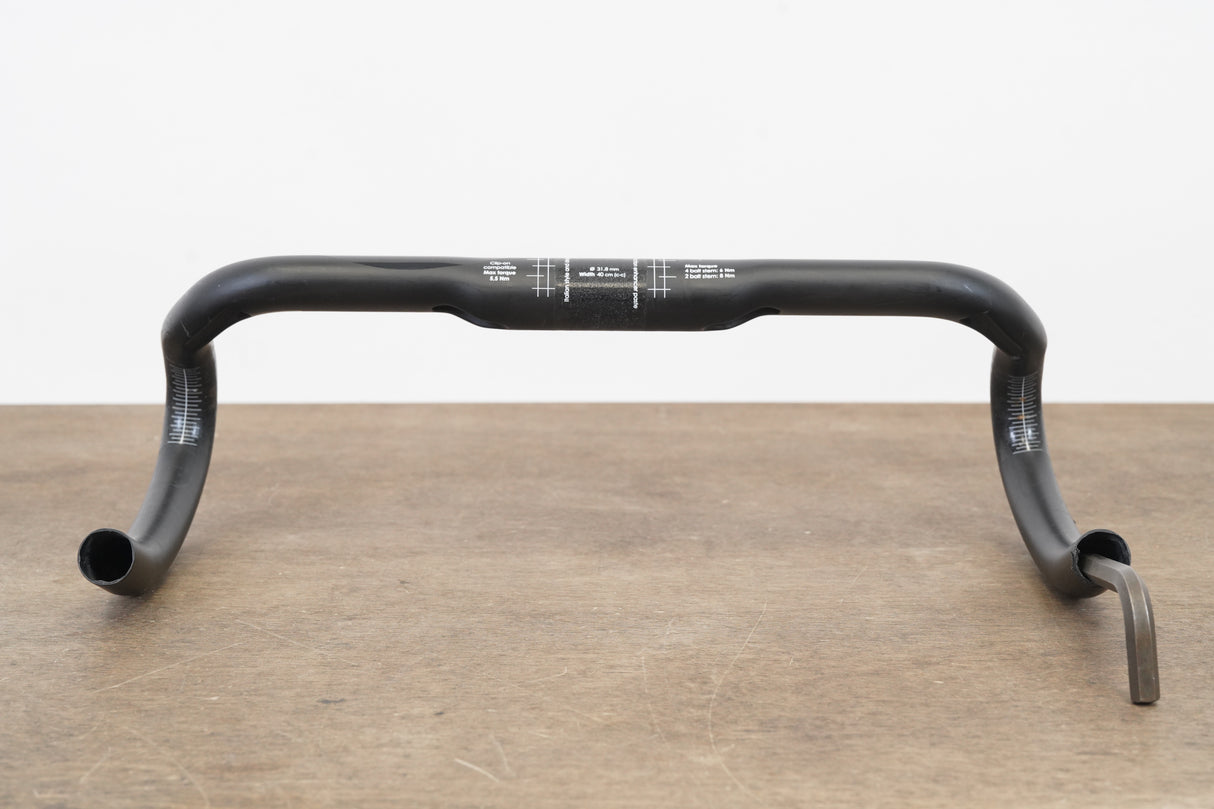 40cm 3T Ergonova Team Stealth Carbon Compact Road Handlebar 31.8mm