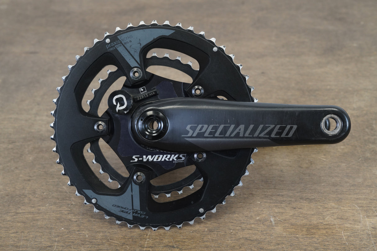 172.5mm 52/36T BB30 Specialized Quarq Power Meter Carbon Crankset