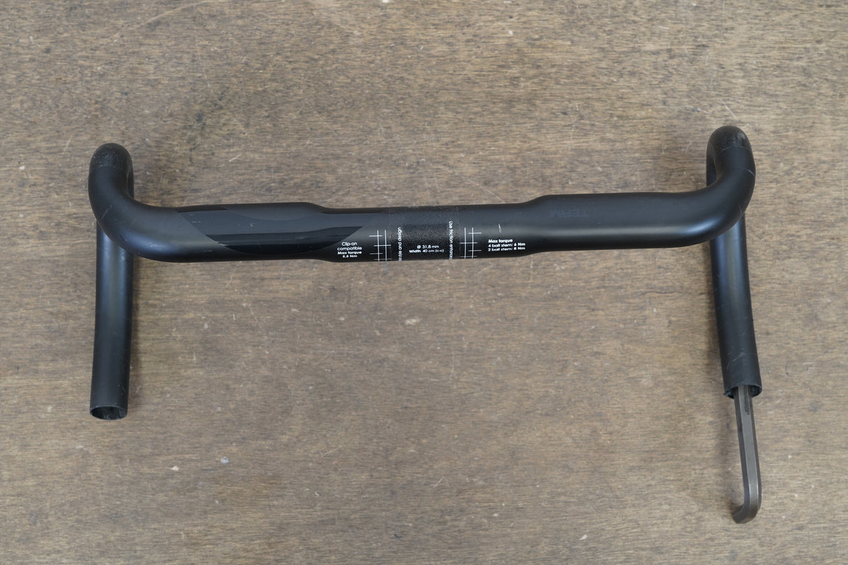 40cm 3T Ergonova Team Stealth Carbon Compact Road Handlebar 31.8mm