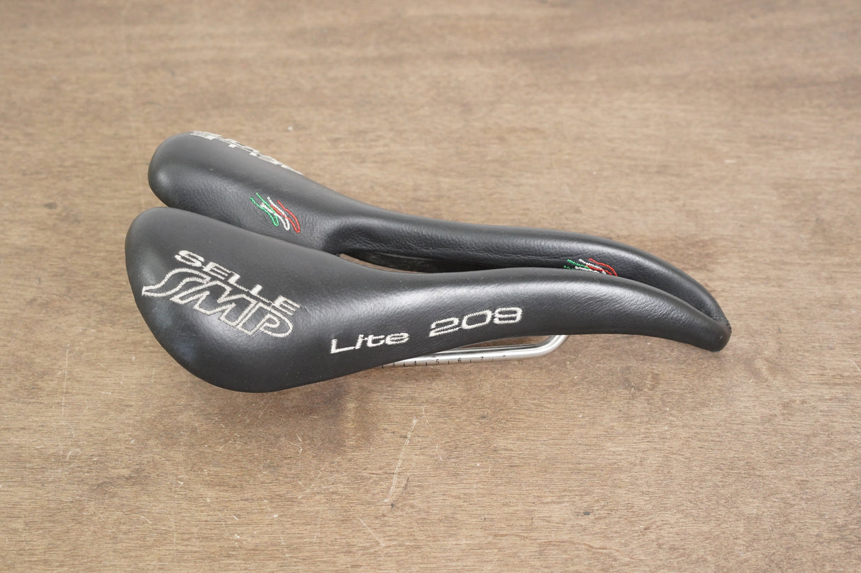 139mm Selle SMP Lite 209 Stainless Steel Rail Road Saddle 332g