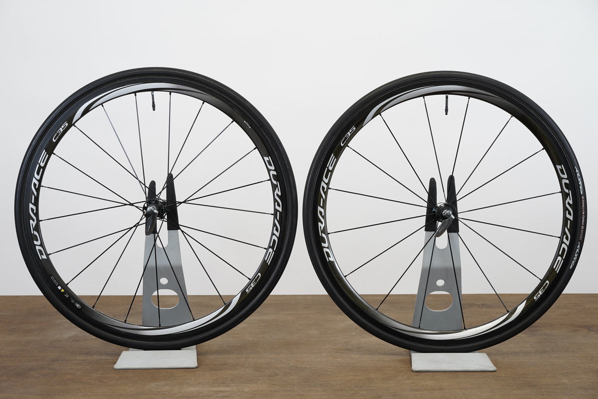 Shimano Dura-Ace WH-9000 C35 Carbon Tubular Rim Brake Wheelset 11 Speed