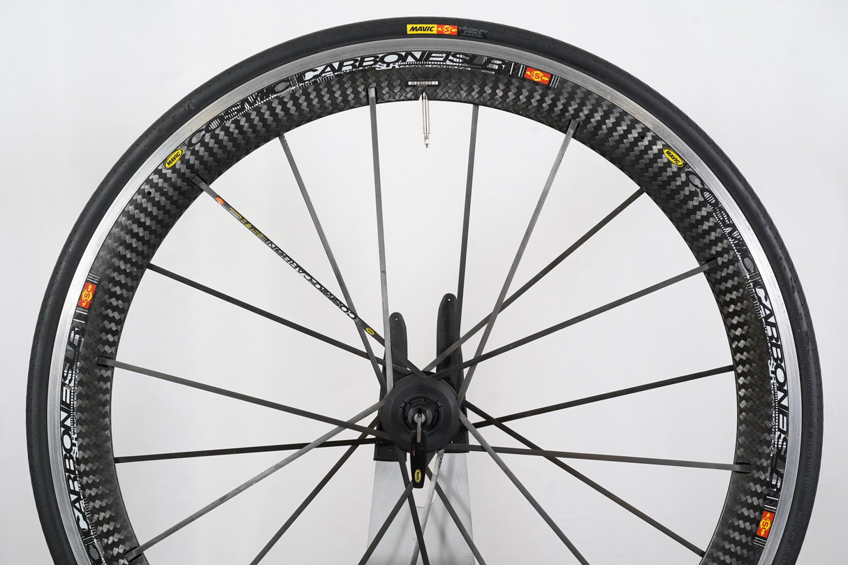 FRONT Mavic Cosmic Carbone SLR Carbon Alloy Clincher Rim Brake Wheel