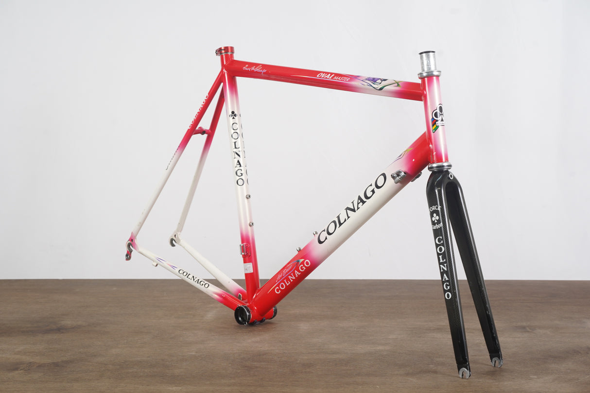 58cm Colnago Oval Master Titanio Titanium Rim Brake Road Frameset