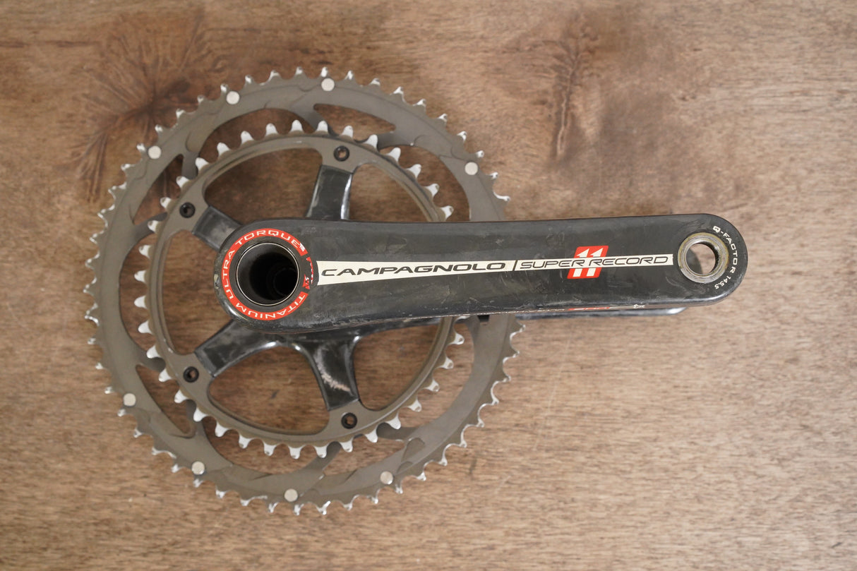 175mm 53/39T Campagnolo Super Record Titanium 11 Speed Carbon Crankset