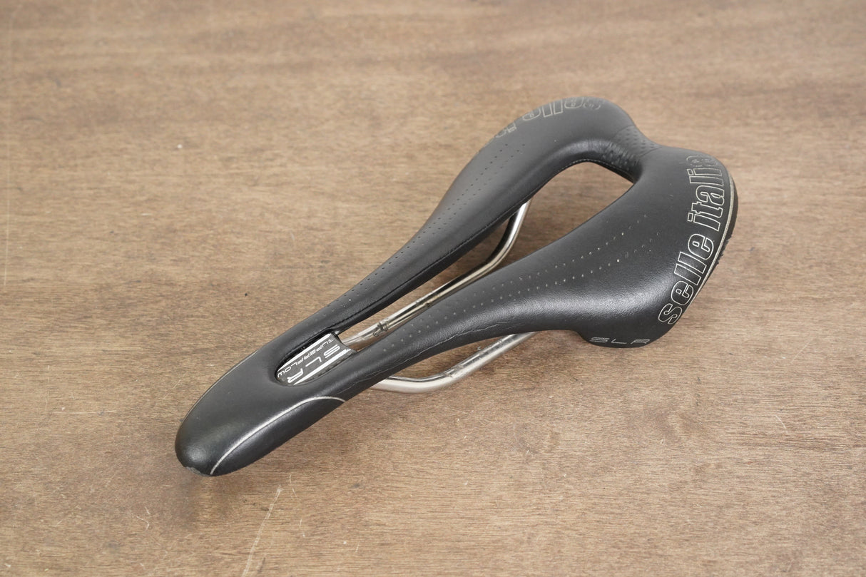 131mm Selle Italia SLR Superflow Titanium 316 Rail Road Saddle 183g