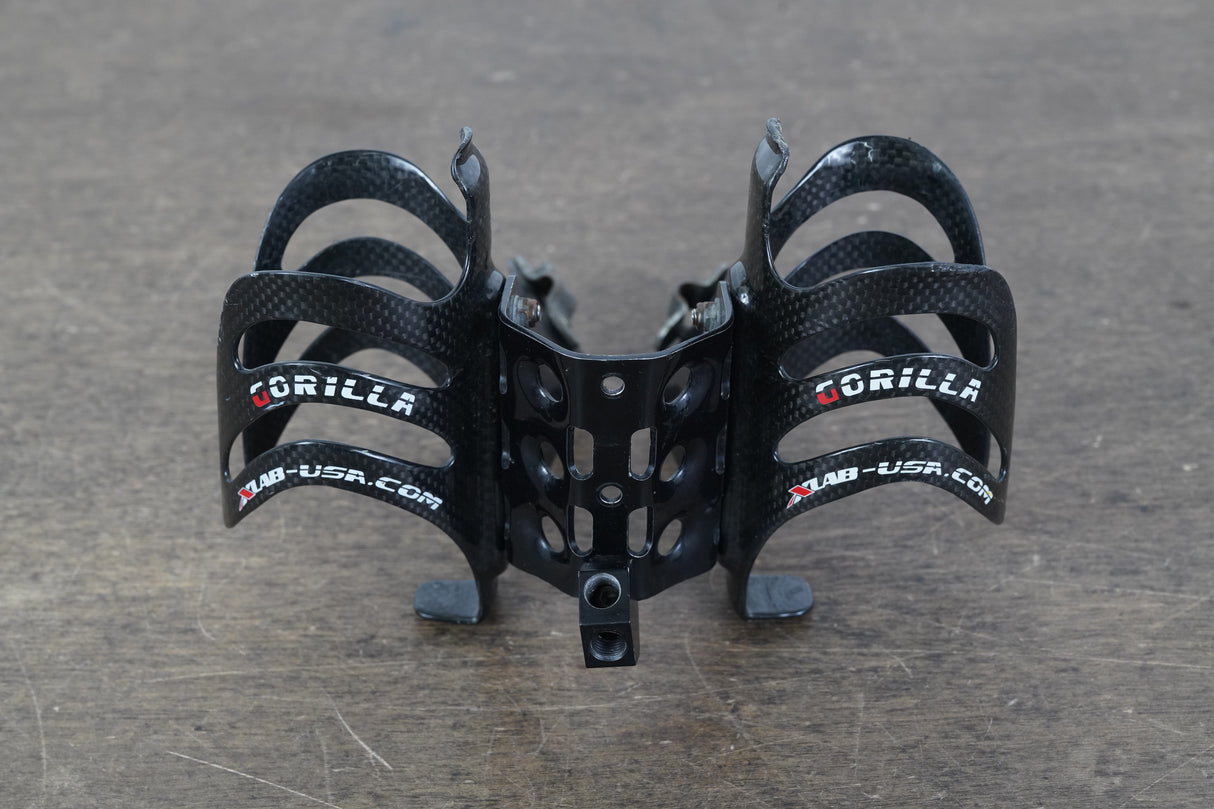 XLAB Super Wing Alloy Water Bottle Cage Mount + (2) Gorilla Carbon Cages 237g