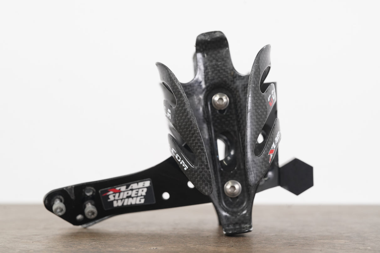XLAB Super Wing Alloy Water Bottle Cage Mount + (2) Gorilla Carbon Cages 237g