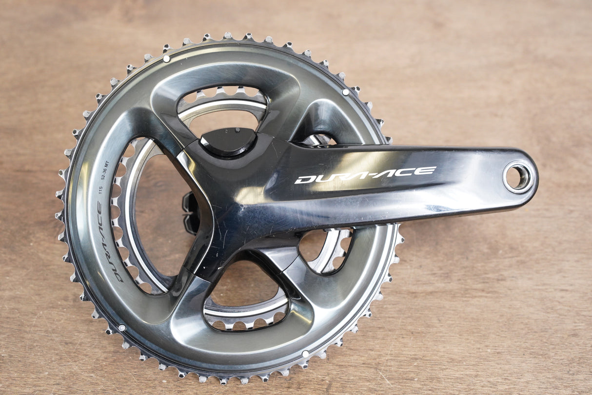 170mm 52/36T Shimano Dura Ace FC-R9100-P Dual Sided Power Meter Crankset 9100