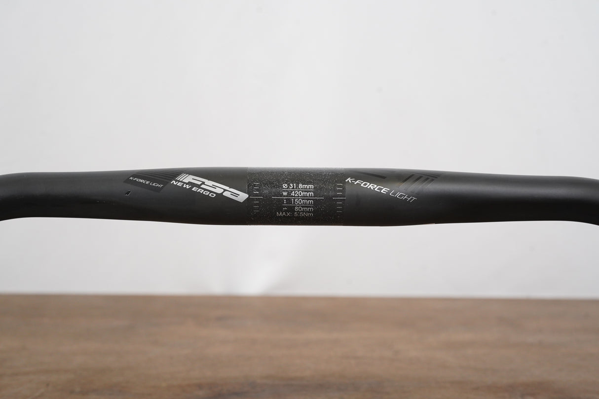 42cm FSA K-Force Light New Ergo Carbon Compact Road Handlebar 31.8mm