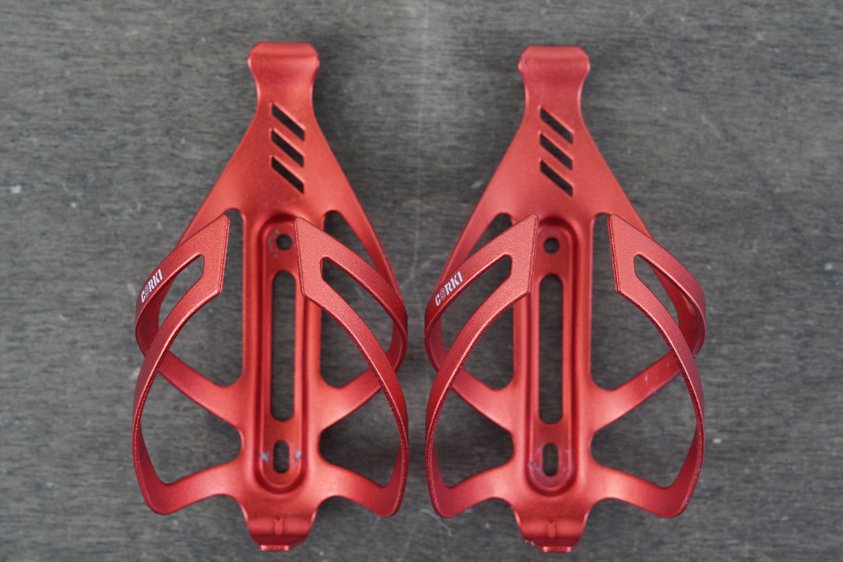 (2) Corki Cycles Alloy Water Bottle Cages 75g