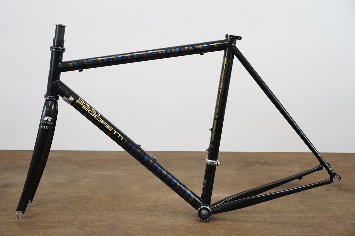 2008 52cm Dario Pegoretti Duende Columbus Steel Rim Brake Road Frameset