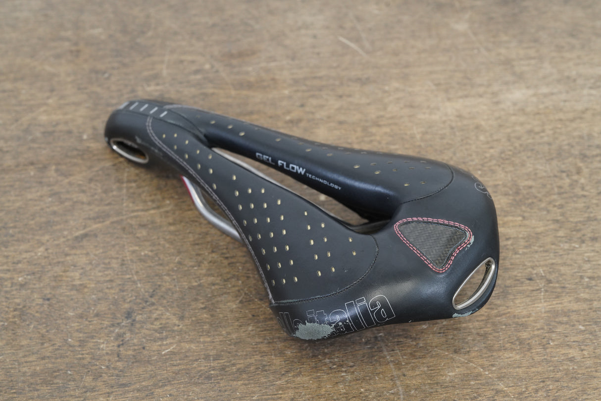 143mm Selle Italia Max Gel Flow Vanox Rail Road Saddle 318g